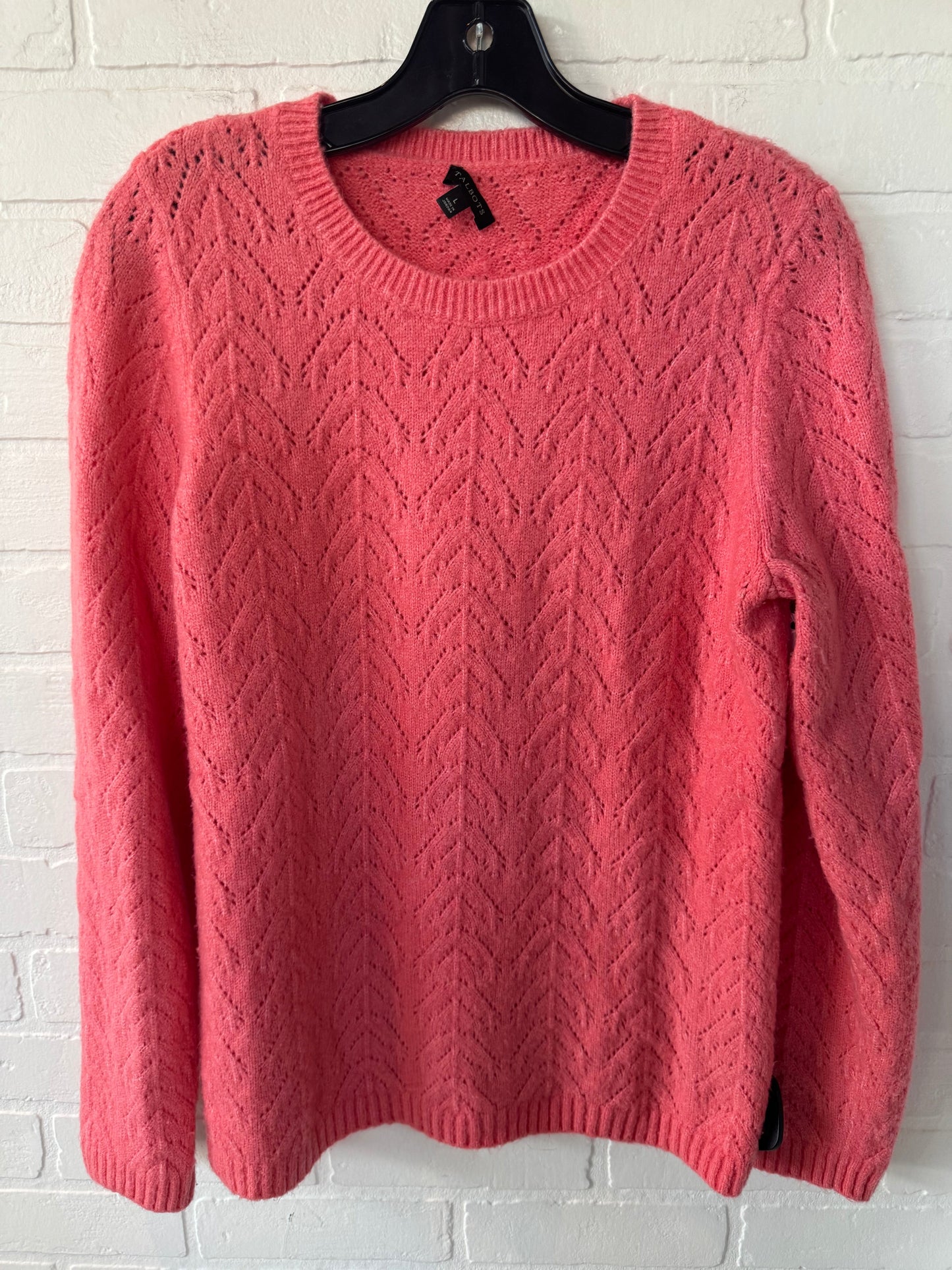 Sweater By Talbots In Orange, Size: L