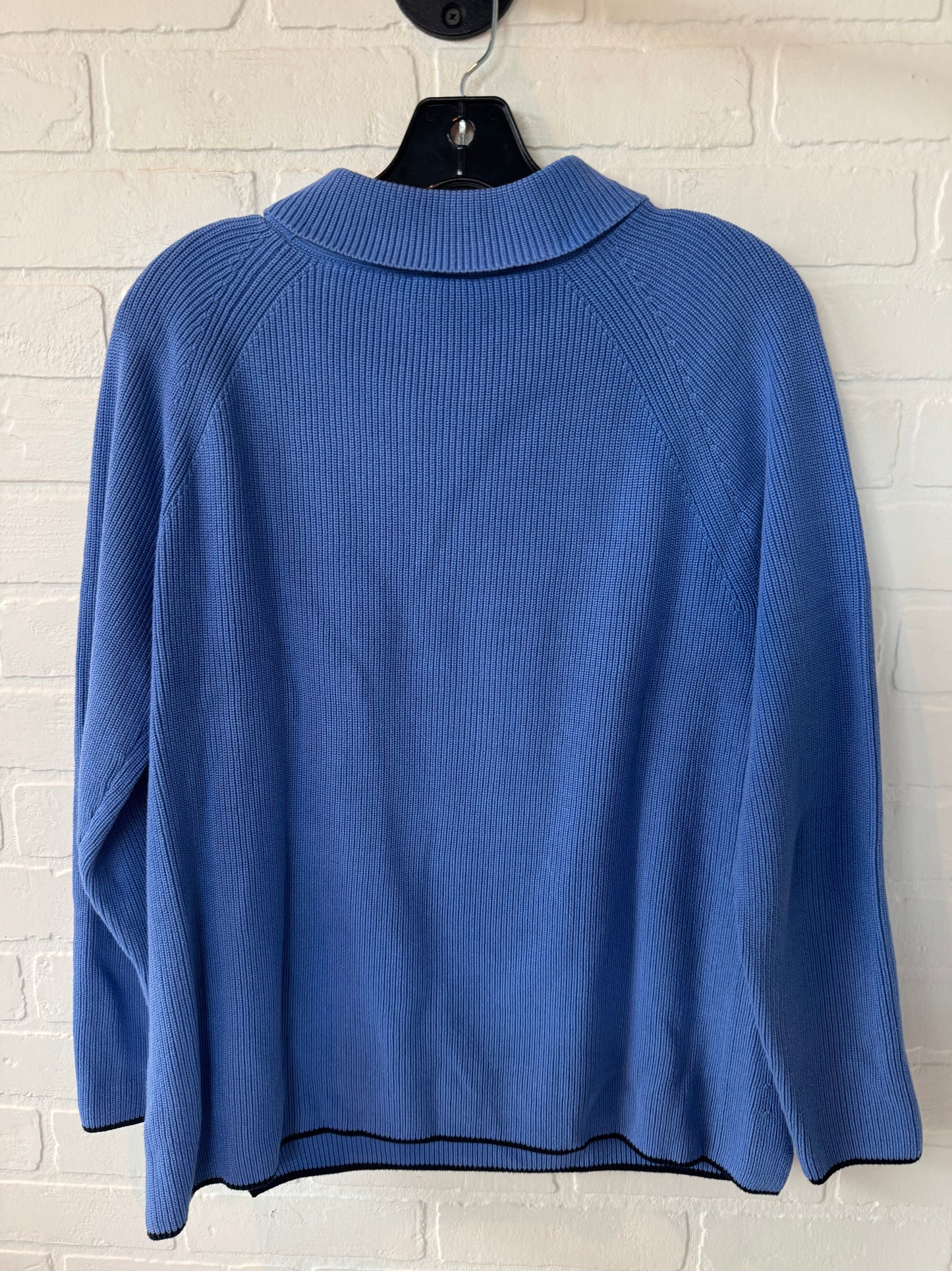 Sweater By Talbots In Black & Blue, Size: M