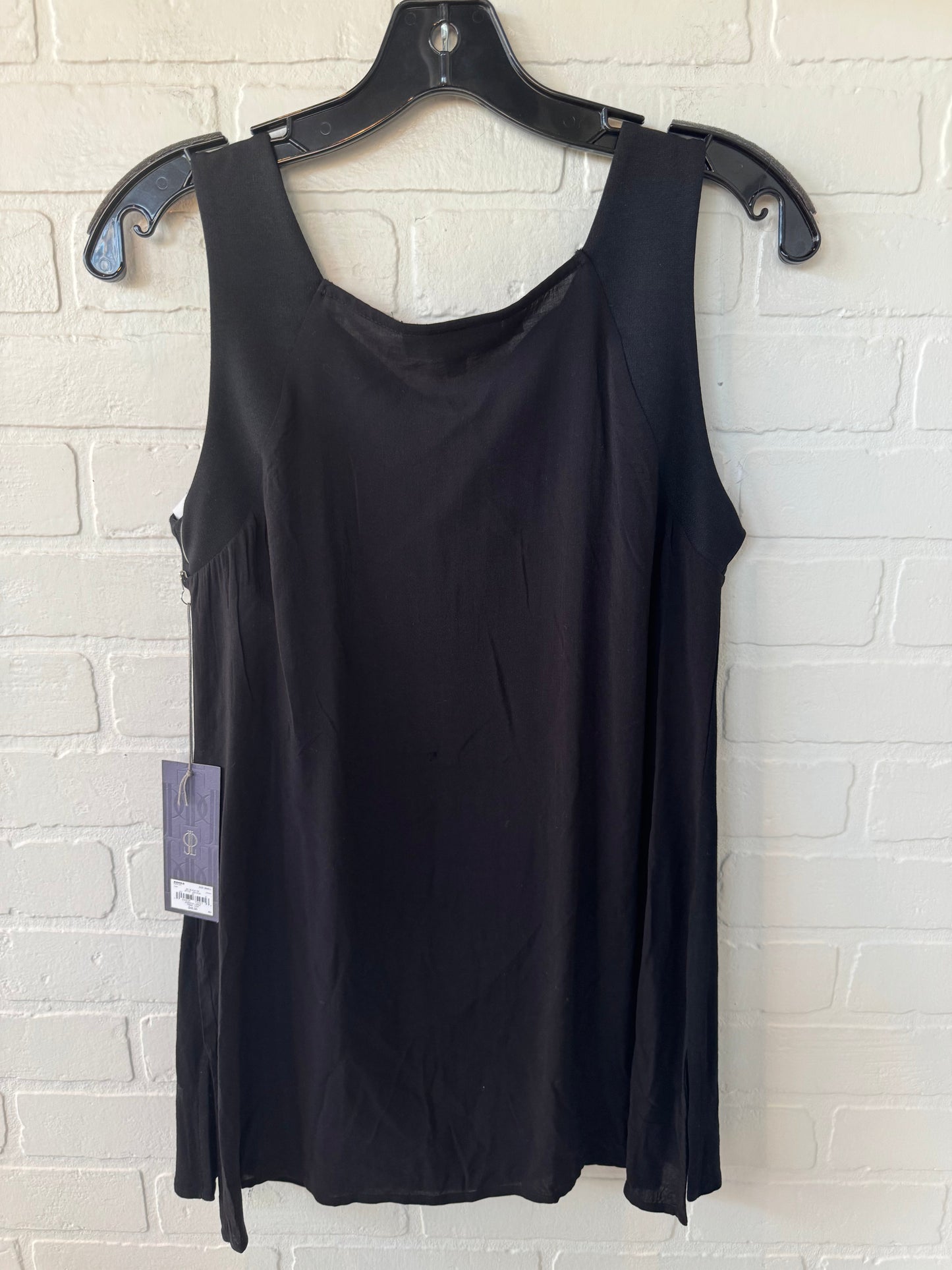 Top Sleeveless By Jennifer Lopez In Black & Gold, Size: S