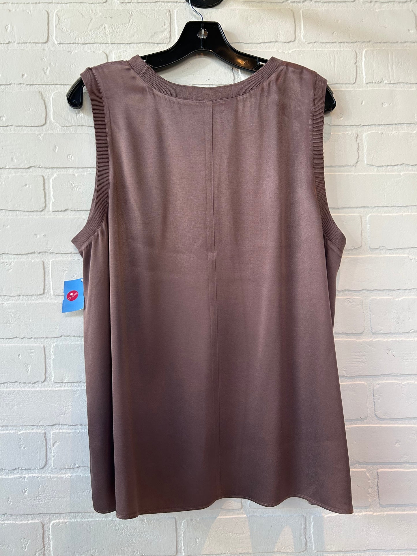 Top Sleeveless By Nordstrom In Taupe, Size: Xl