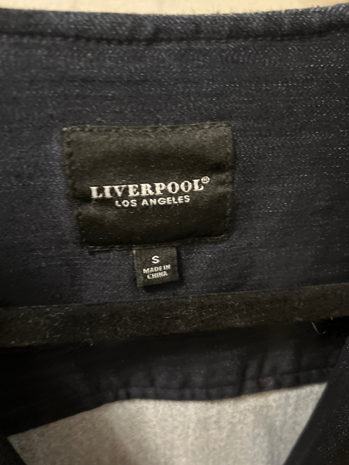 Jacket Denim By Liverpool In Blue Denim, Size: S