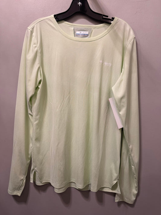 Athletic Top Long Sleeve Crewneck By Columbia In Green, Size: L