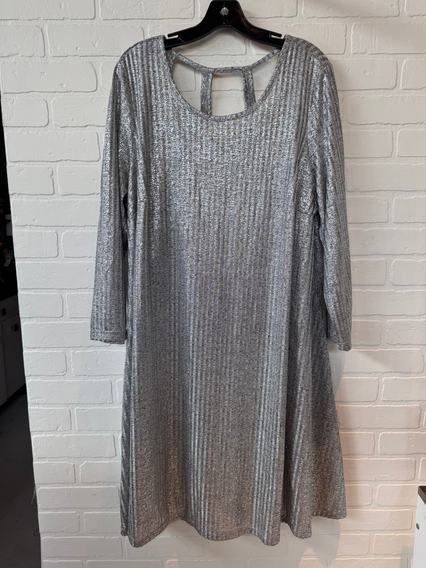 Dress Party Midi By Torrid In Silver, Size: 3x