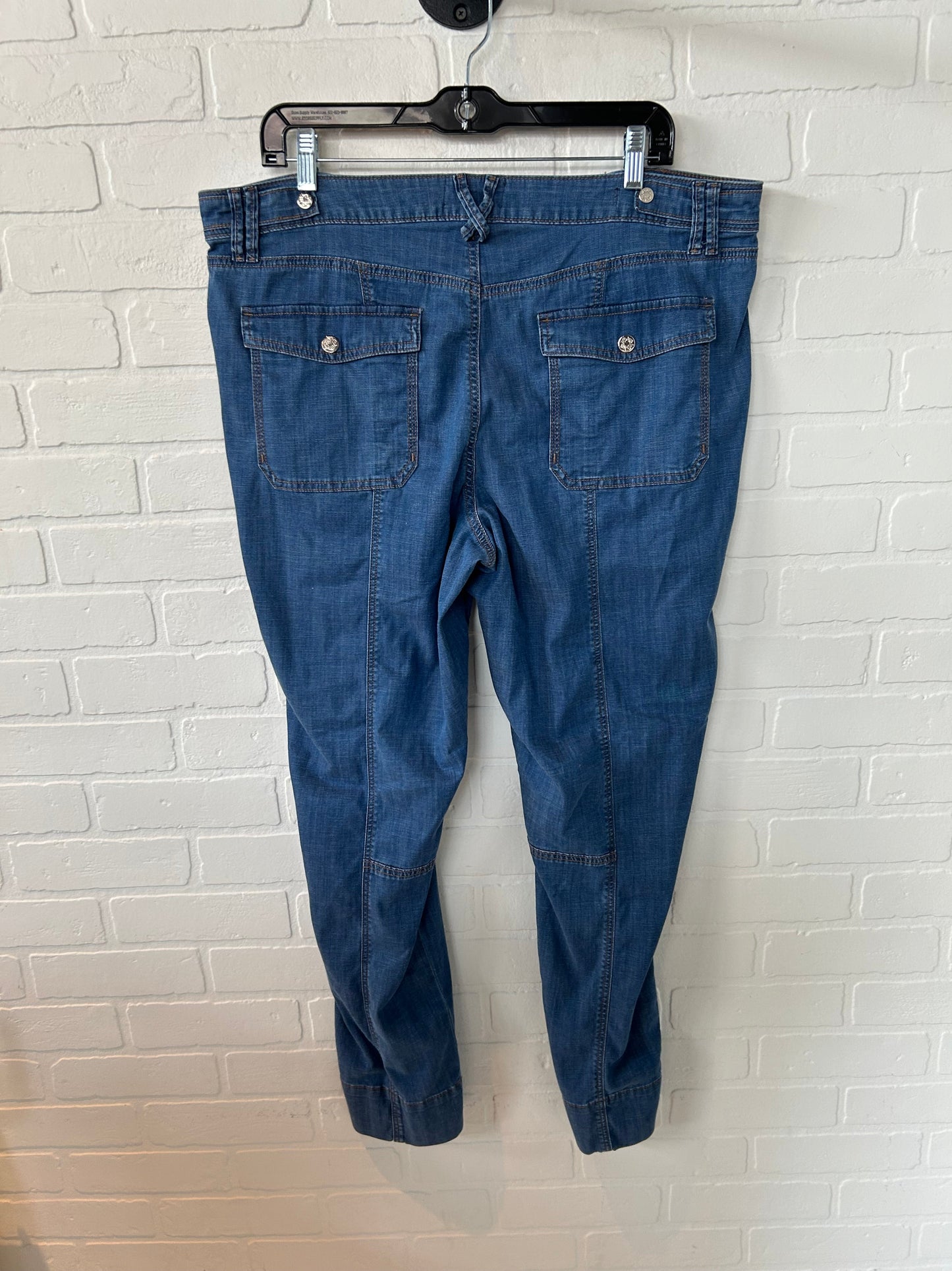 Jeans Cropped By White House Black Market In Blue Denim, Size: 16l