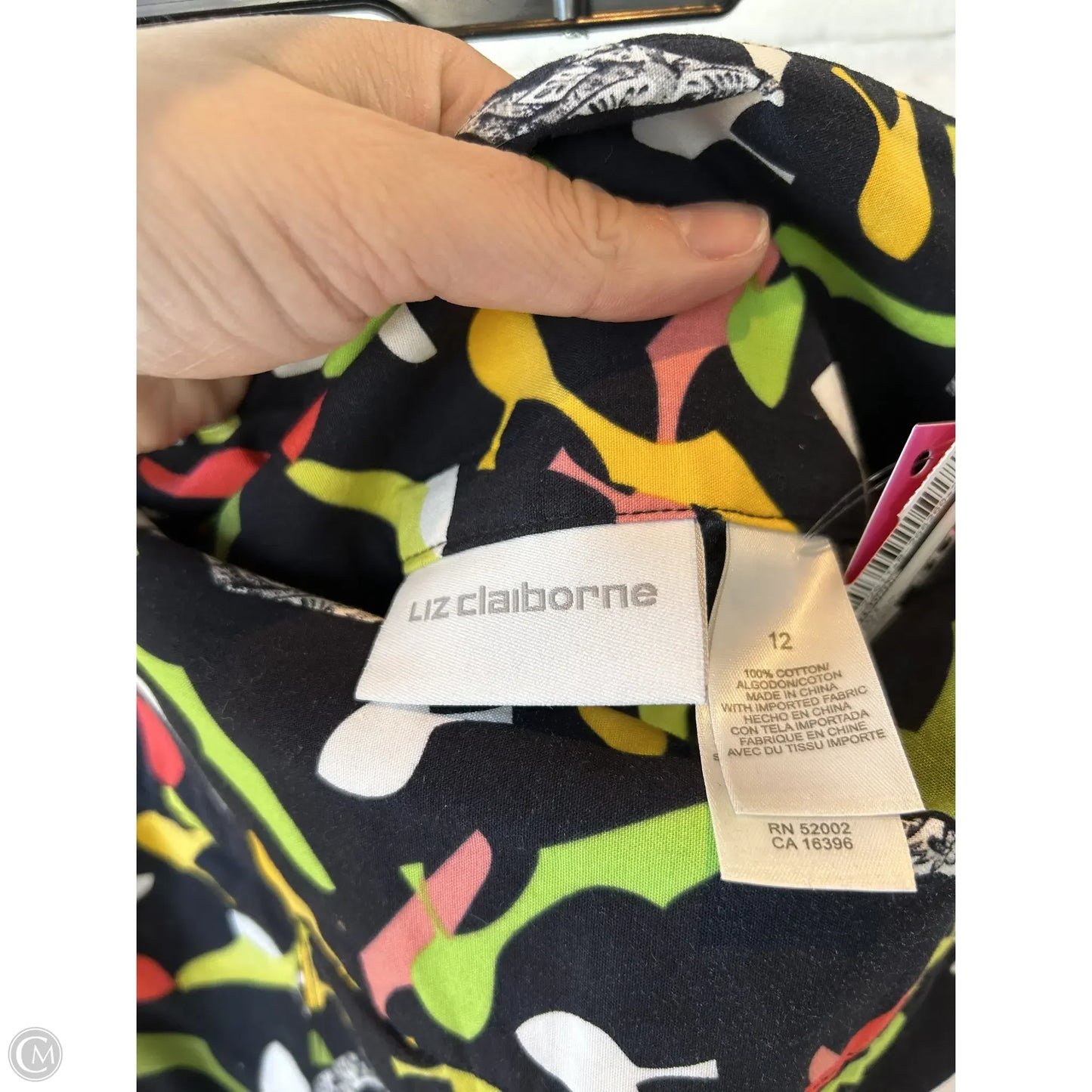 Skirt Midi By Liz Claiborne In Black & Green, Size: 12