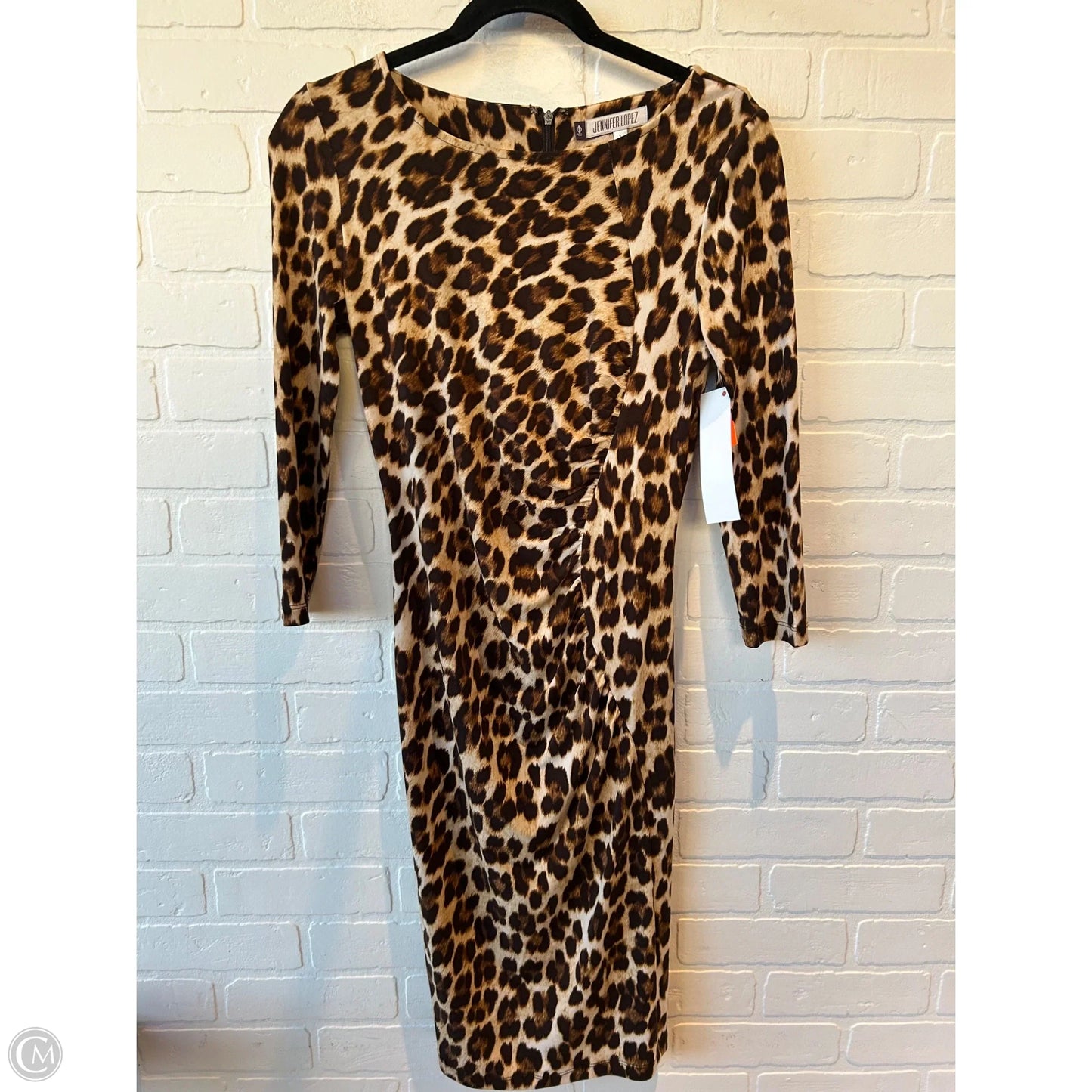 Dress Work By Jennifer Lopez In Animal Print, Size: S