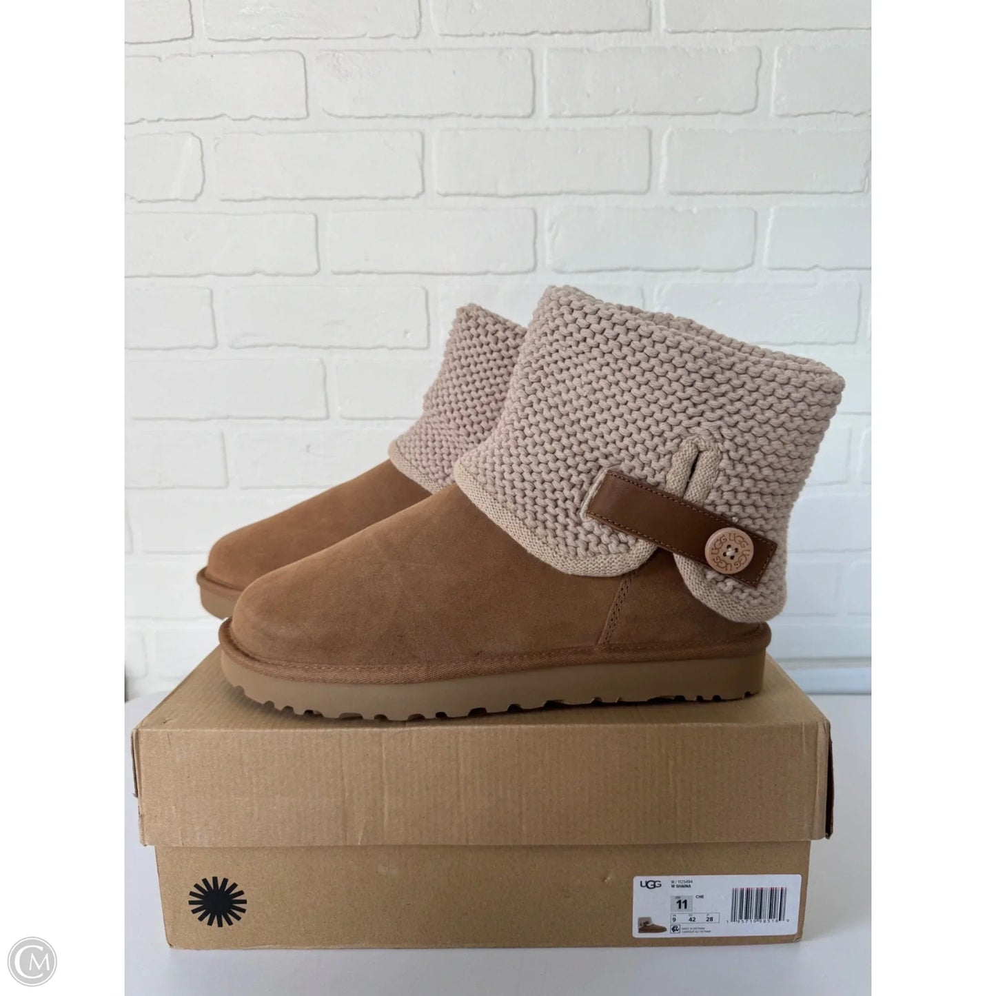 Boots Designer By Ugg In Tan, Size: 11