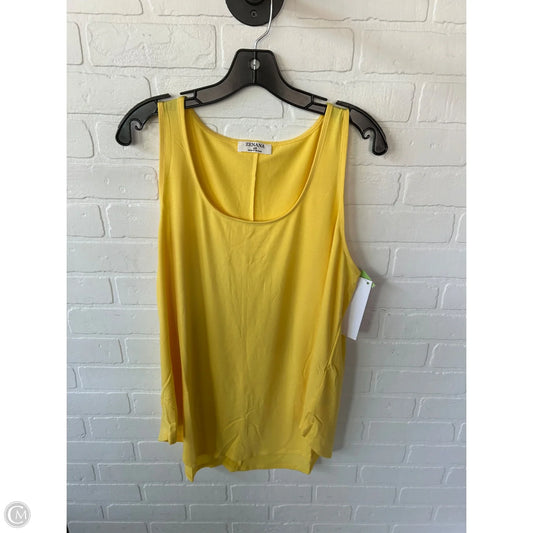Top Sleeveless Basic By Zenana Outfitters In Yellow, Size: 2x