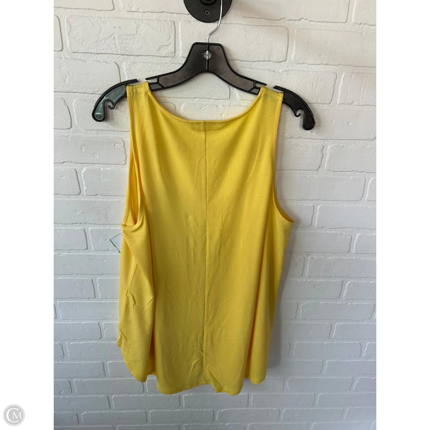 Top Sleeveless Basic By Zenana Outfitters In Yellow, Size: 2x