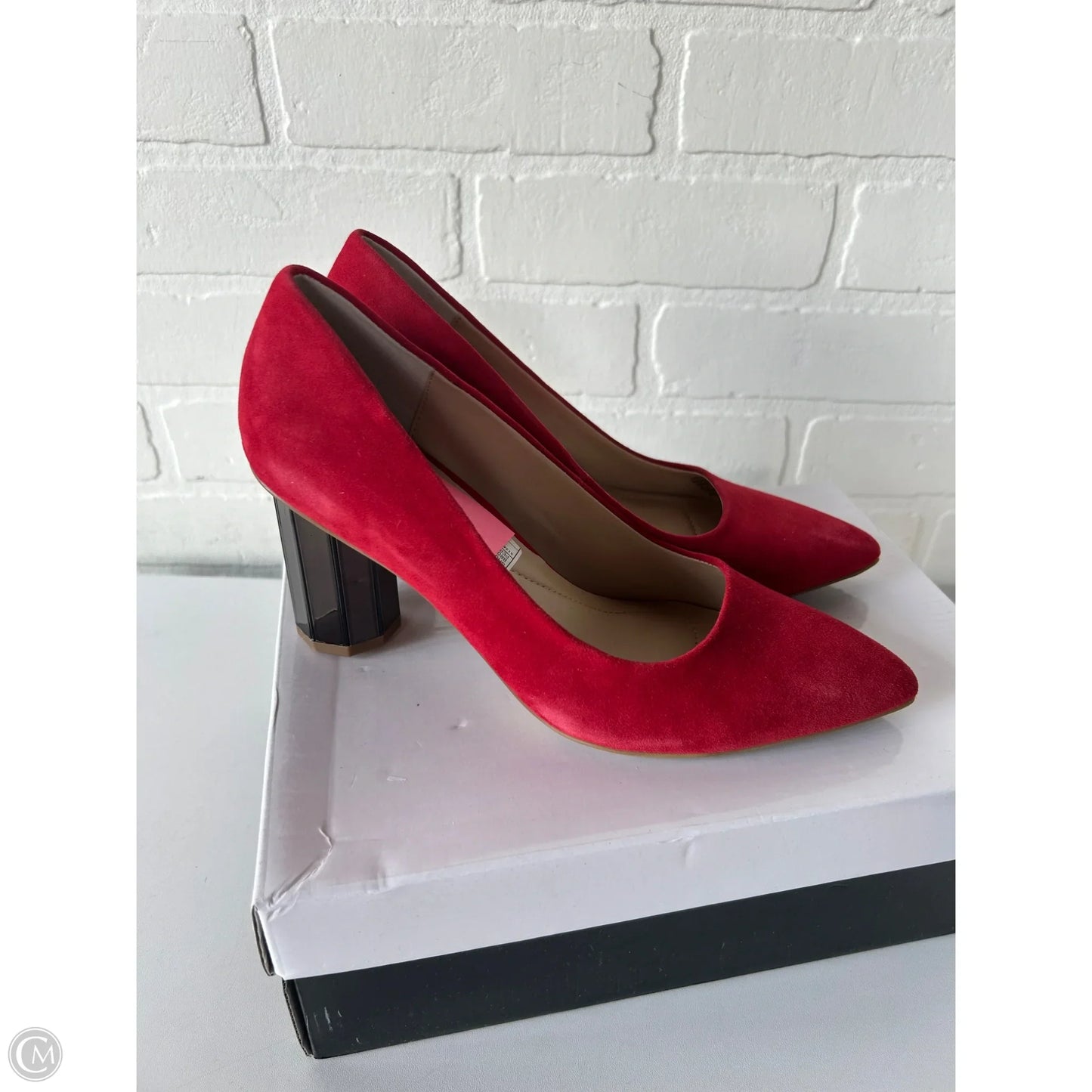 Shoes Heels Block By Alfani In Brown & Red, Size: 7