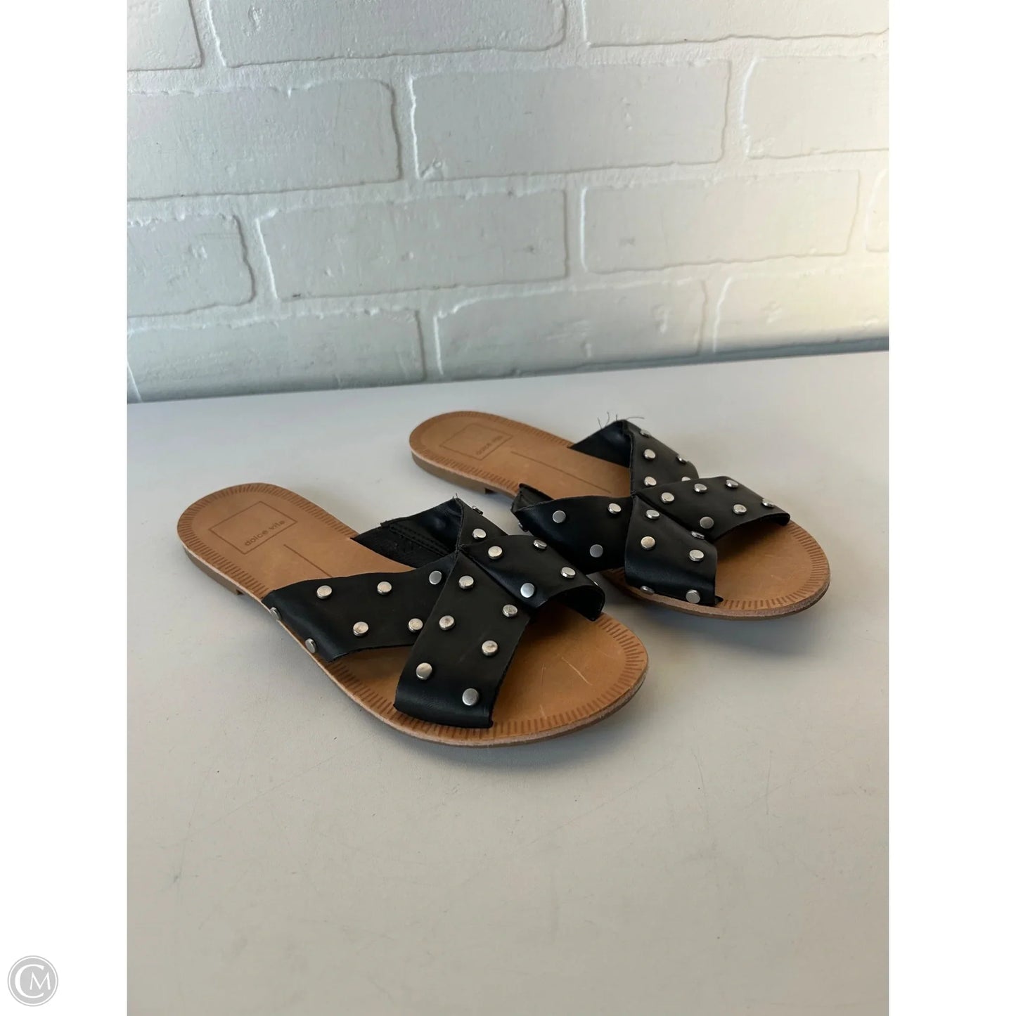 Sandals Flats By Dolce Vita In Black & Brown, Size: 6