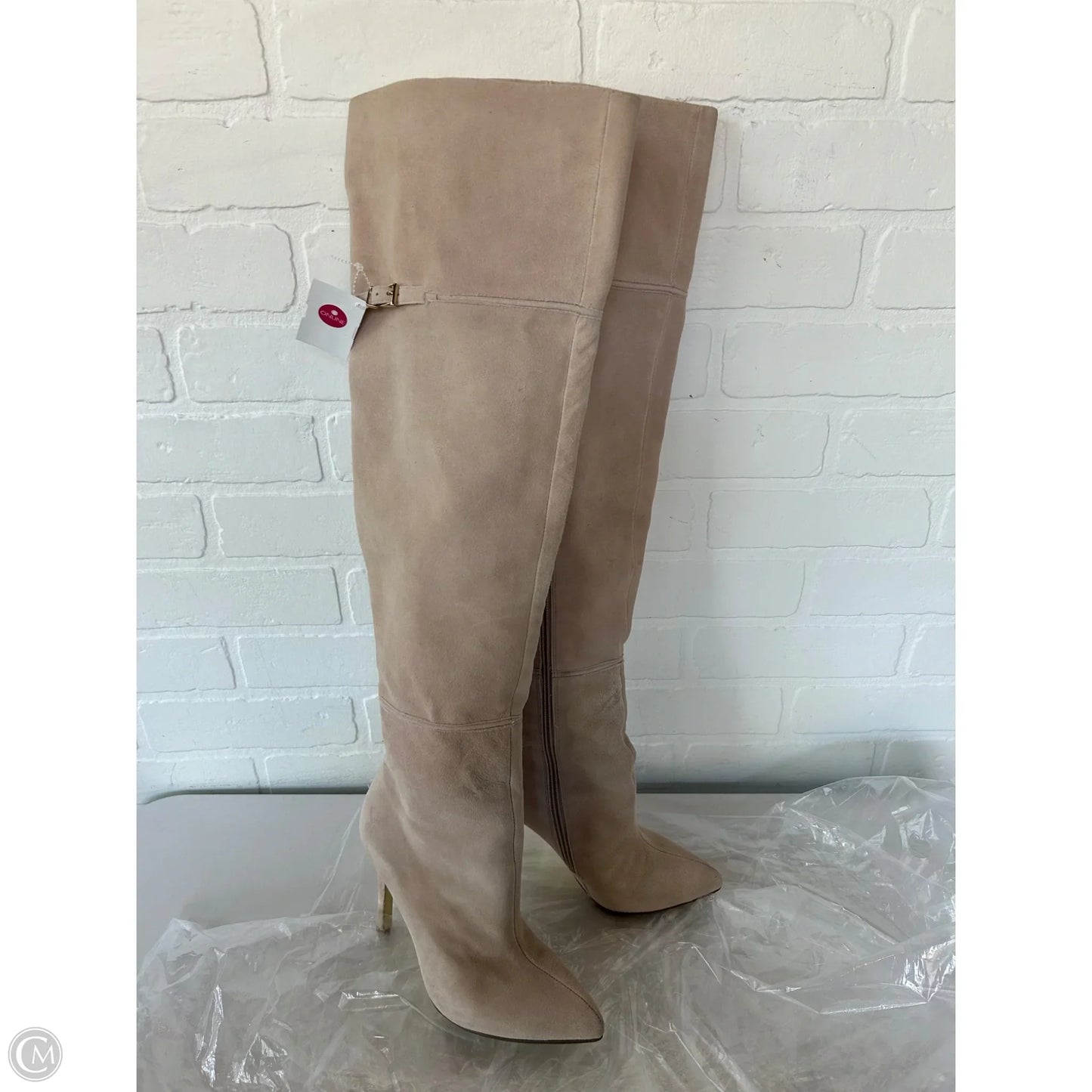 Boots Over-the-knee Heels By Chinese Laundry In Pink, Size: 6