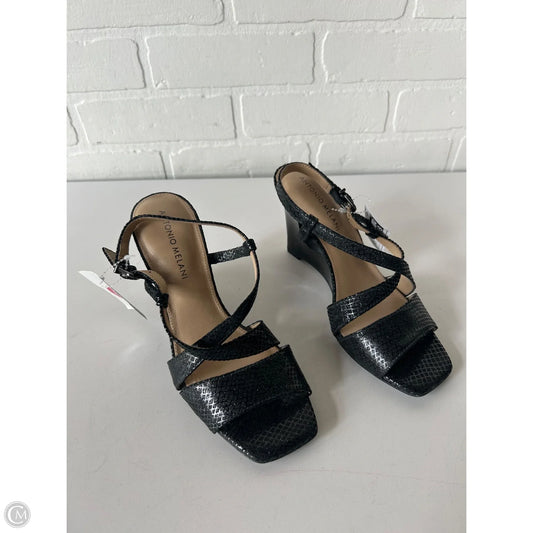 Sandals Heels Wedge By Antonio Melani In Black, Size: 6.5