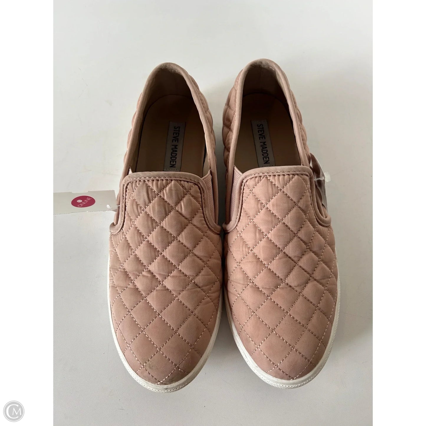 Shoes Flats By Steve Madden In Pink & White, Size: 10