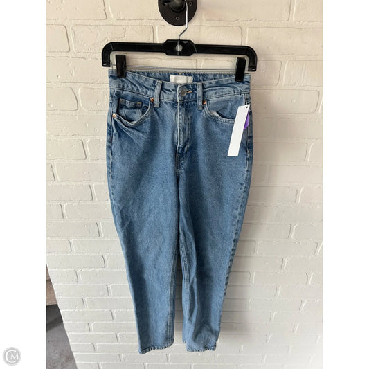 Jeans Straight By H&m In Blue Denim, Size: 2