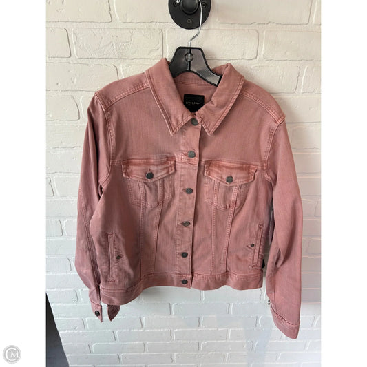 Jacket Denim By Liverpool In Pink, Size: 1x