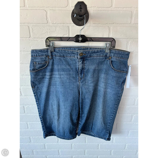 Shorts By Gloria Vanderbilt In Blue Denim, Size: 16
