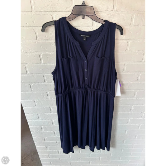 Dress Casual Midi By 41 Hawthorn In Navy, Size: 1x