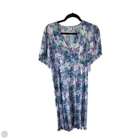 Dress Casual Maxi By A New Day In Purple & White, Size: Xl