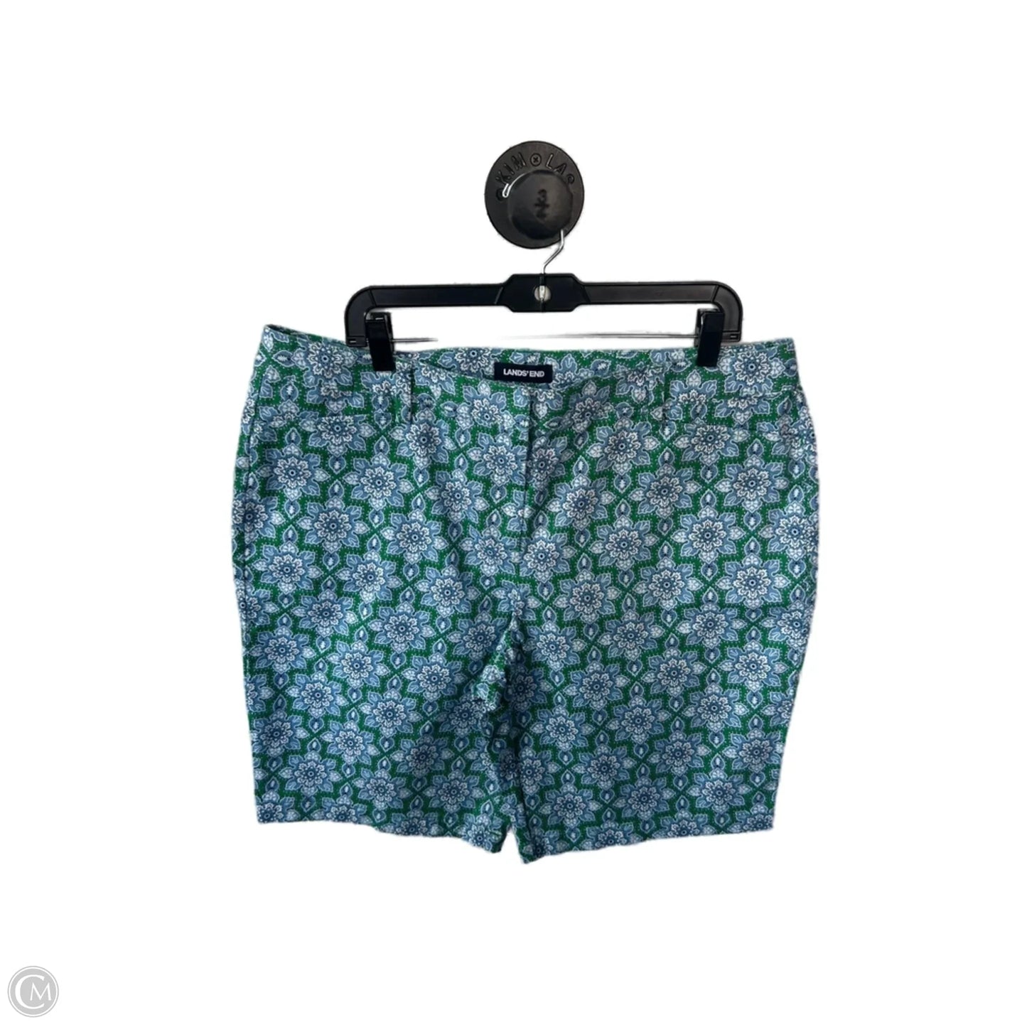 Shorts By Lands End In Blue & Green, Size: 16