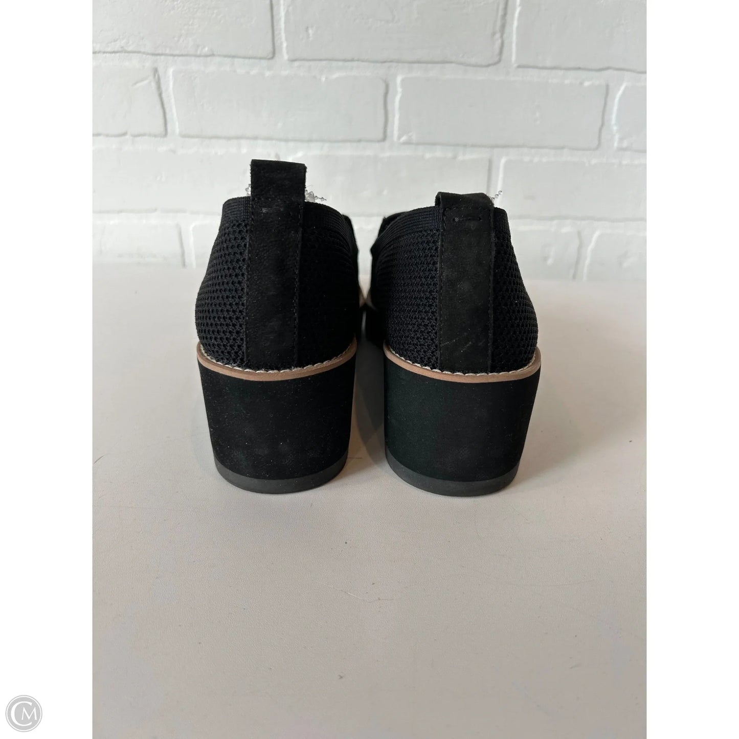 Shoes Heels Wedge By Eileen Fisher In Black, Size: 10