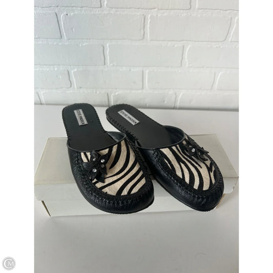 Shoes Flats By Steve Madden In Black & Cream, Size: 9