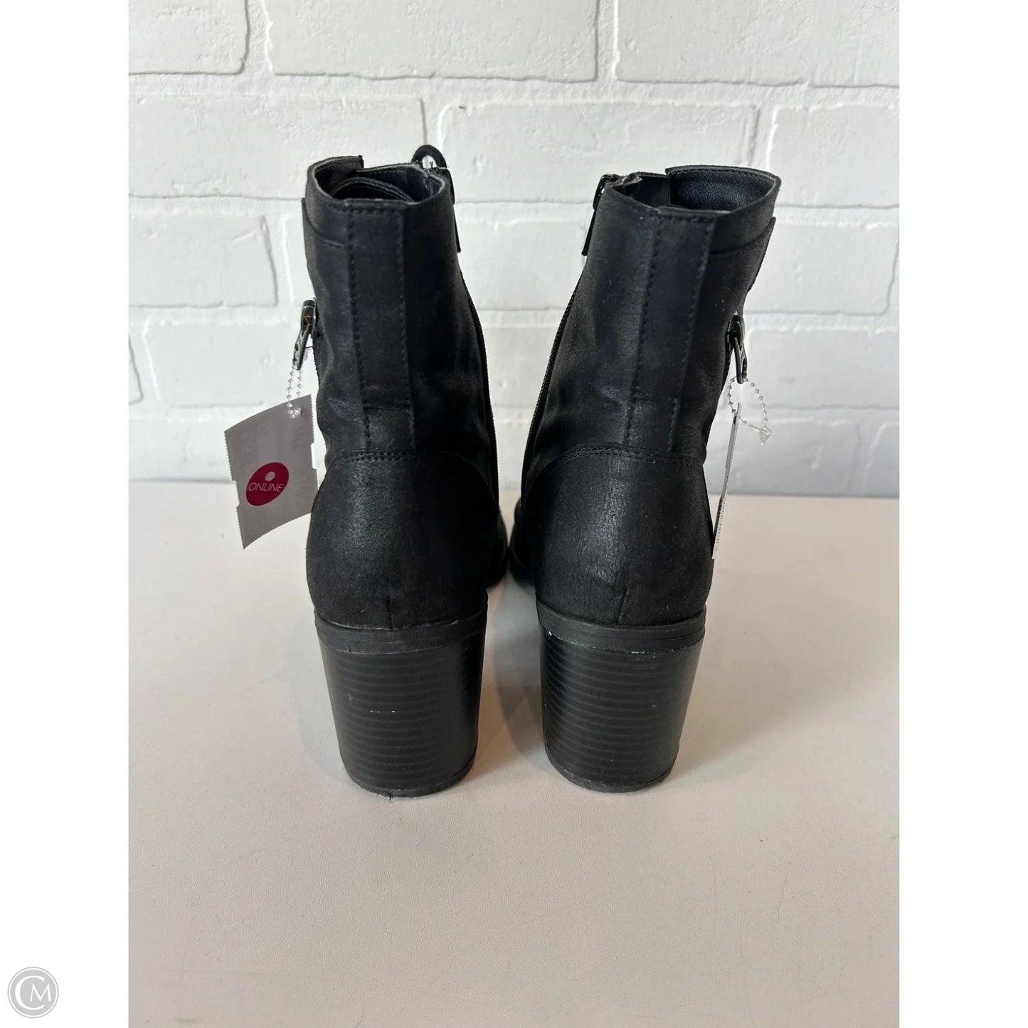 Boots Ankle Heels By White Mountain In Black, Size: 9