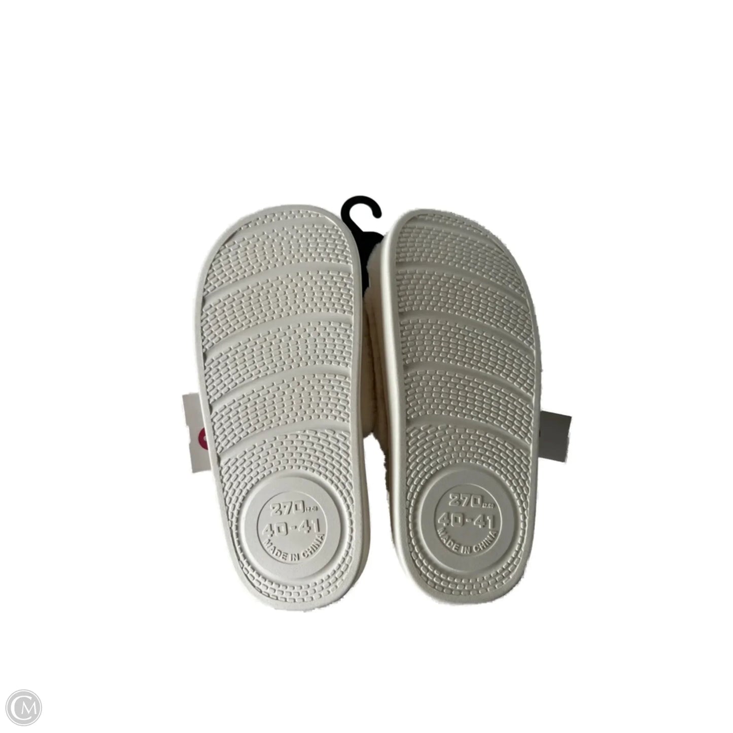 Slippers By Clothes Mentor In Orange & White