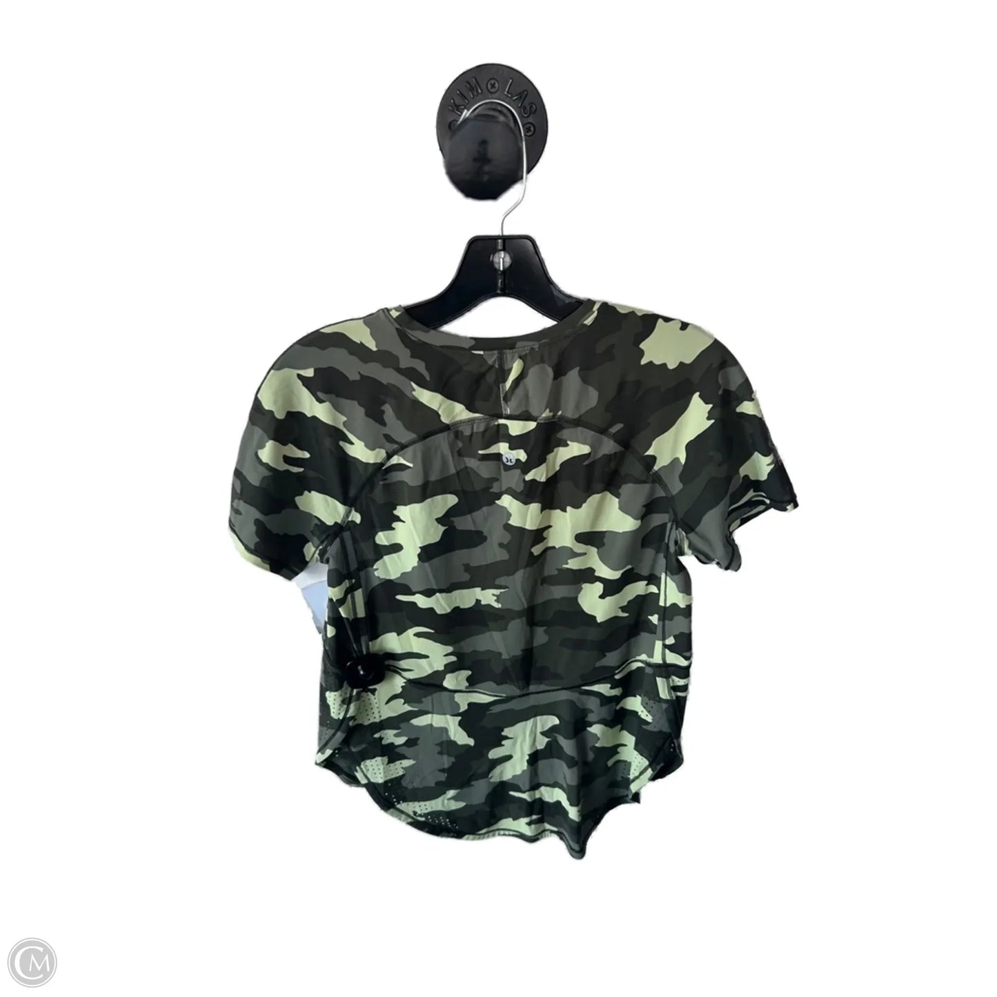 Athletic Top Short Sleeve By Lululemon In Camouflage Print, Size: Xs