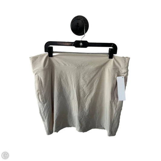 Athletic Skort By Members Mark In Cream, Size: 18