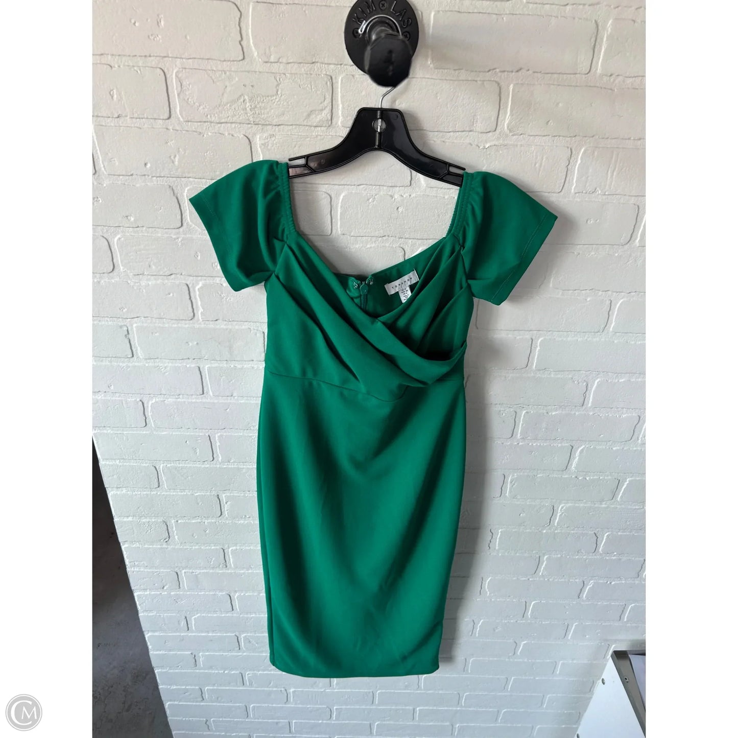 Dress Work By Top Shop In Green, Size: S