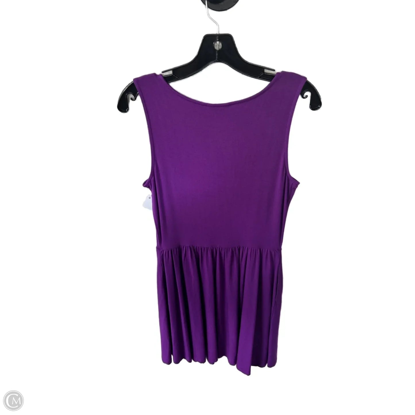 Dress Casual Short By Apt 9 In Purple & Silver, Size: M
