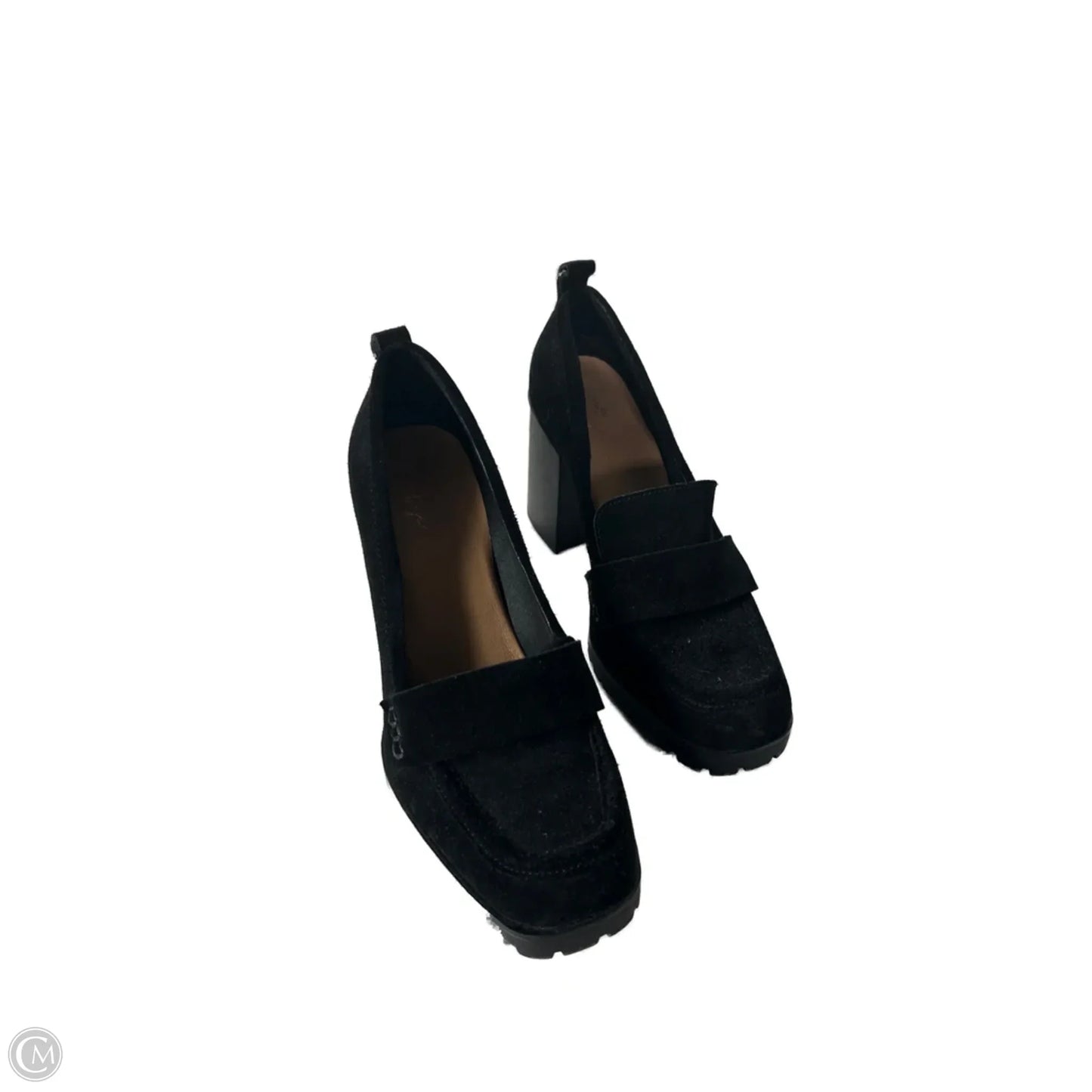 Shoes Heels Block By Crown Vintage In Black, Size: 8