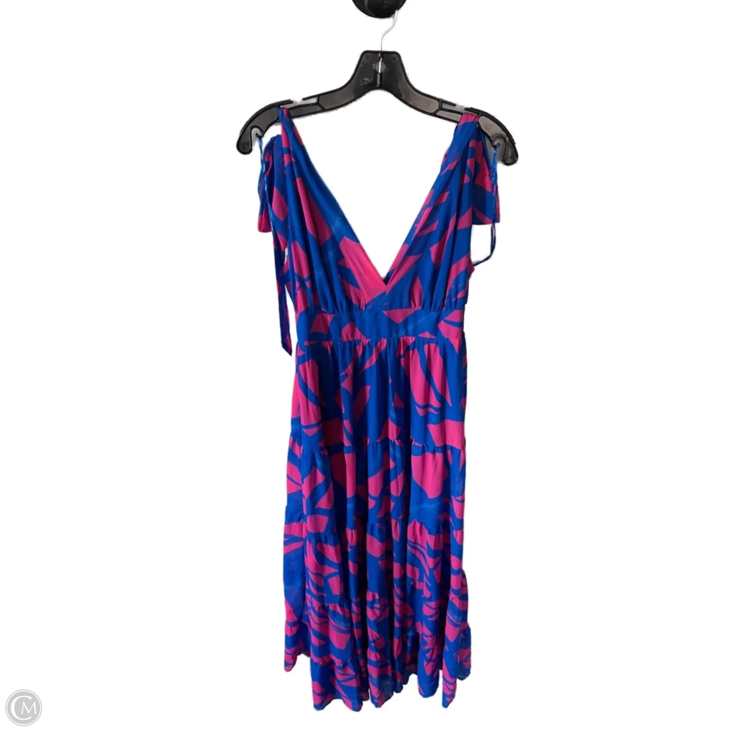 Dress Casual Maxi By Fashion Nova In Blue & Pink, Size: L