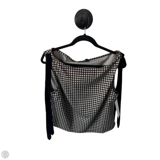 Top Sleeveless By Clothes Mentor In Brown & White, Size: 2x