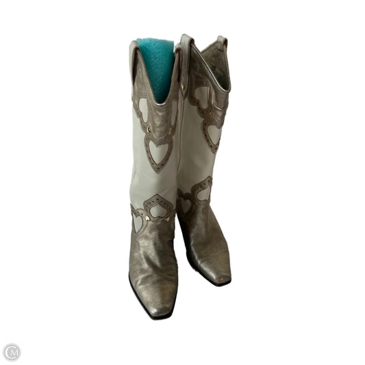Boots Western By Clothes Mentor In Cream, Size: 5