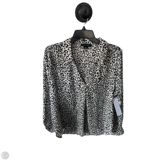 Top Long Sleeve By Sanctuary In Brown & Cream, Size: M