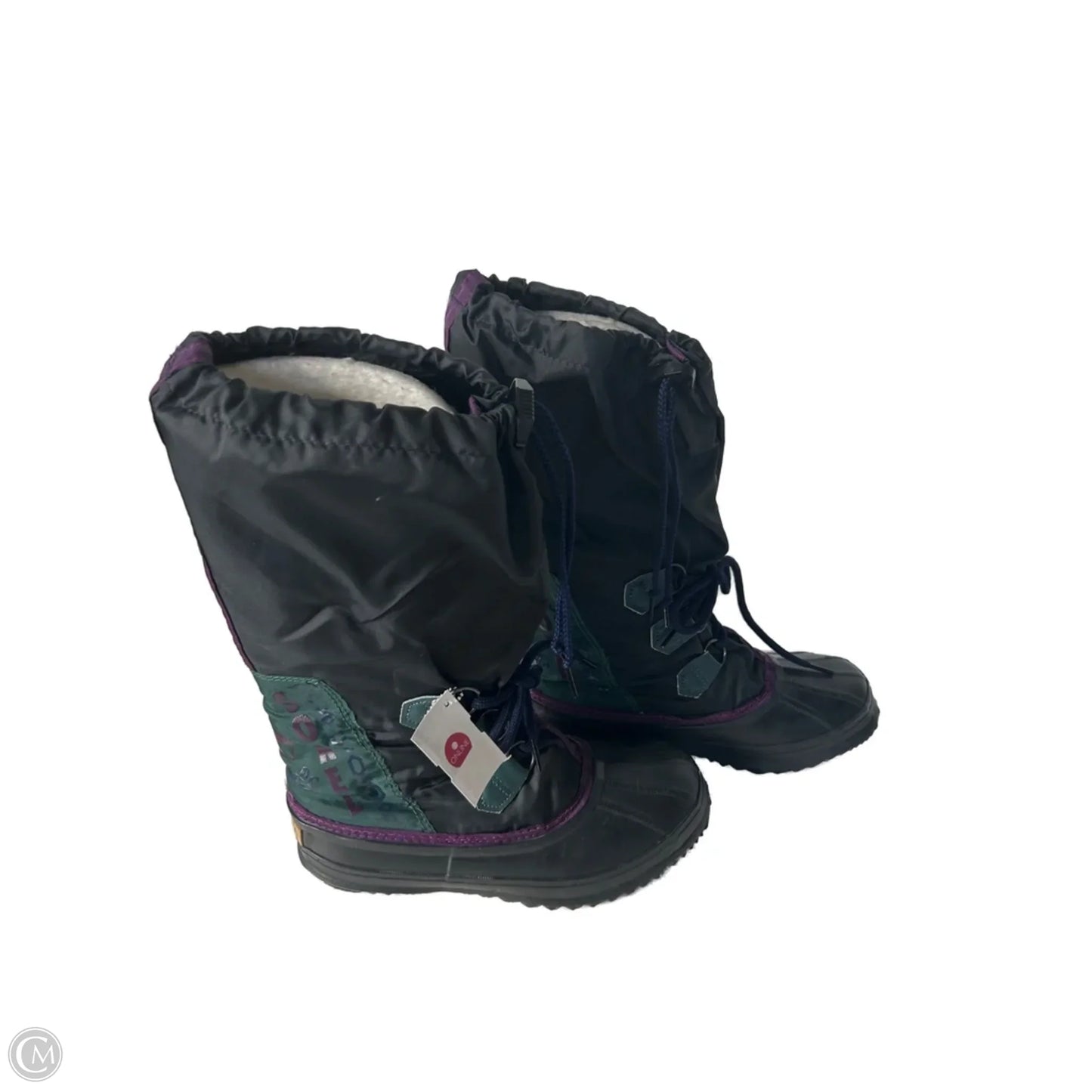 Boots Snow By Sorel In Black & Purple, Size: 7