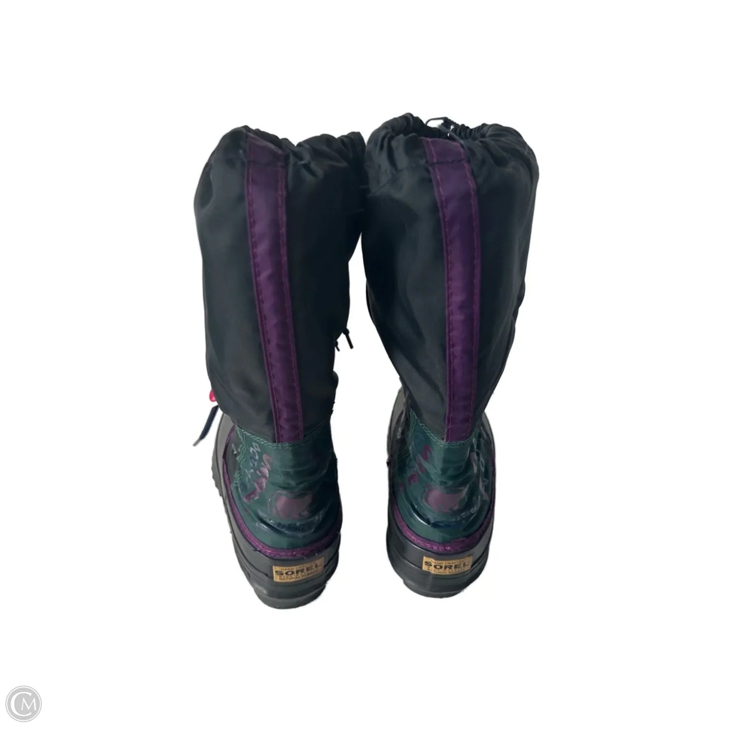 Boots Snow By Sorel In Black & Purple, Size: 7