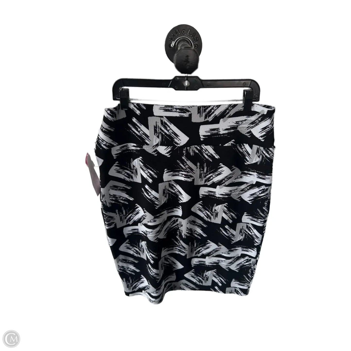 Skirt Midi By Lularoe In Black & Grey, Size: 16
