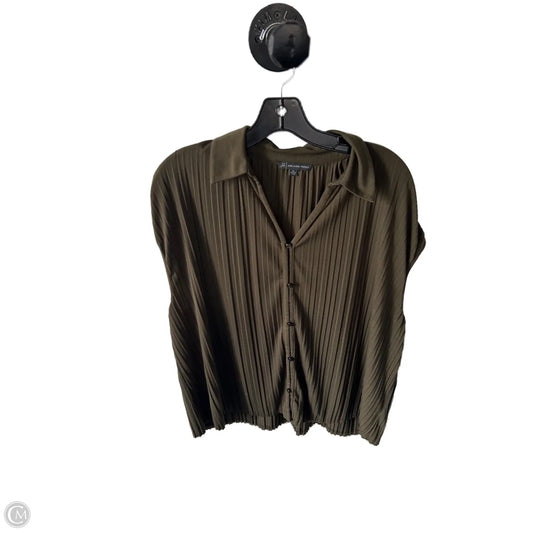 Top Short Sleeve By Adrianna Papell In Green, Size: Xl