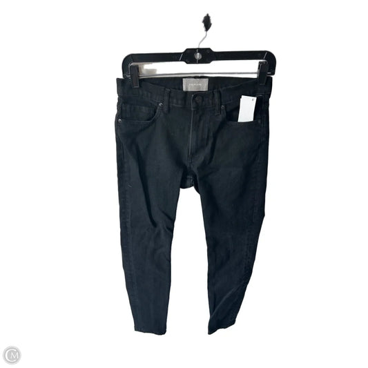 Jeans Skinny By Everlane In Black Denim, Size: 4
