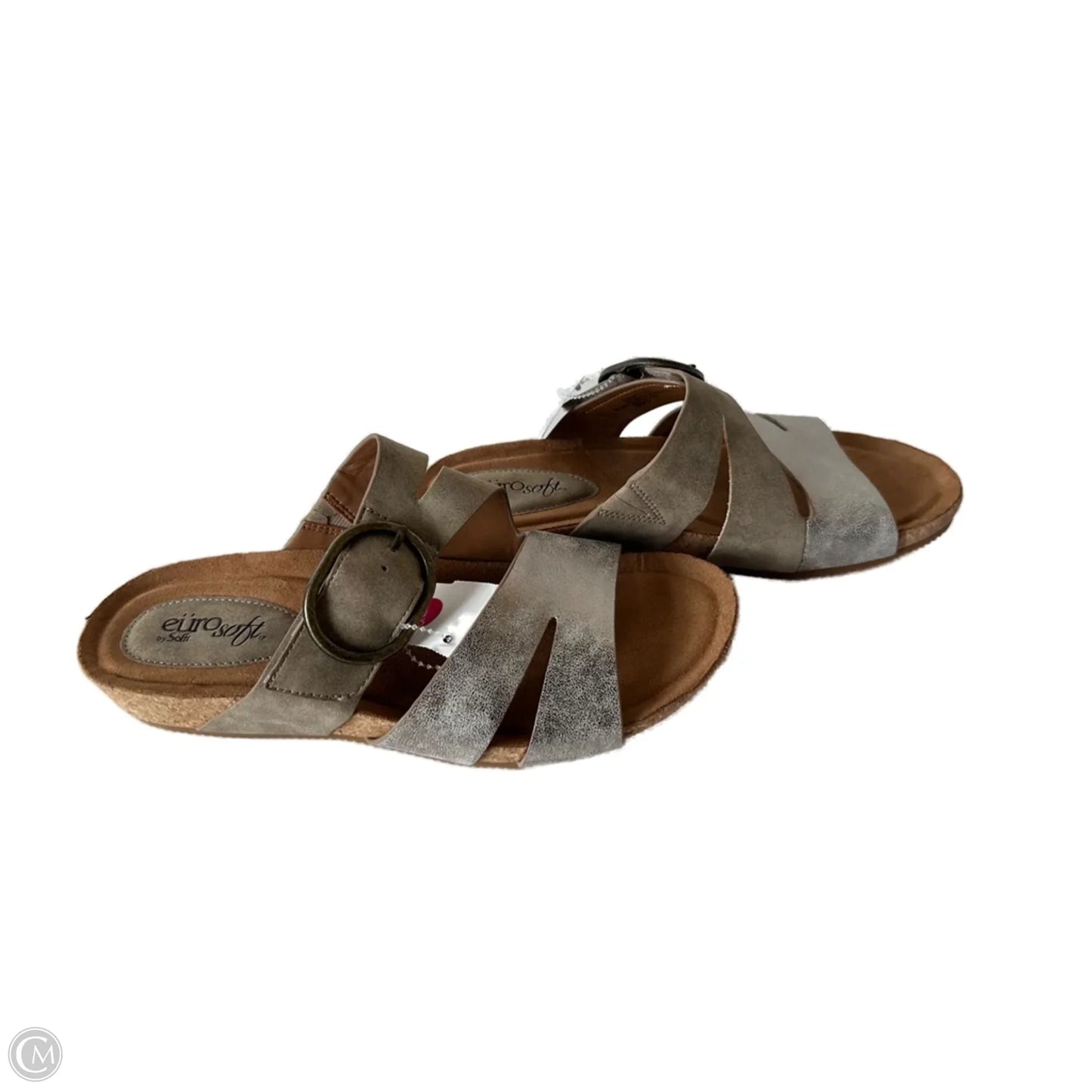 Sandals Flats By Sofft In Gold & Tan, Size: 8.5