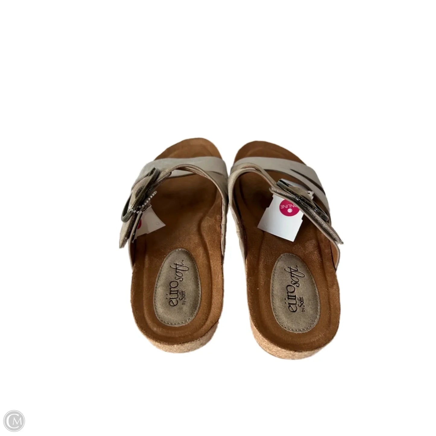 Sandals Flats By Sofft In Gold & Tan, Size: 8.5