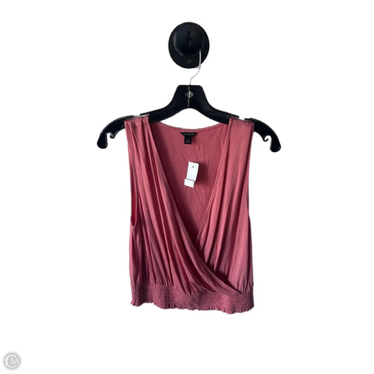 Top Sleeveless By Ann Taylor In Pink, Size: M