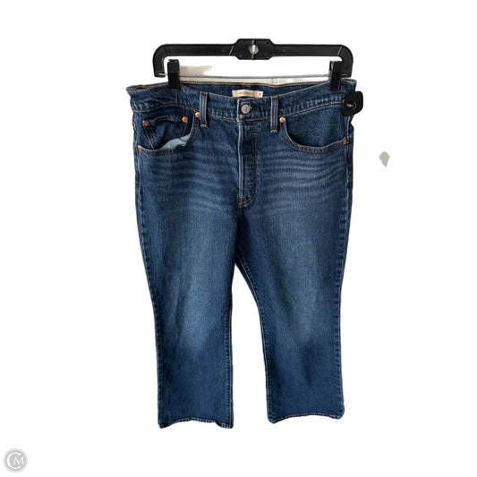 Jeans Boot Cut By Levis In Blue Denim, Size: 12