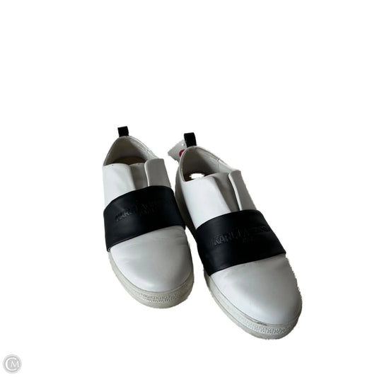 Shoes Designer By Karl Lagerfeld In Black & White, Size: 9.5