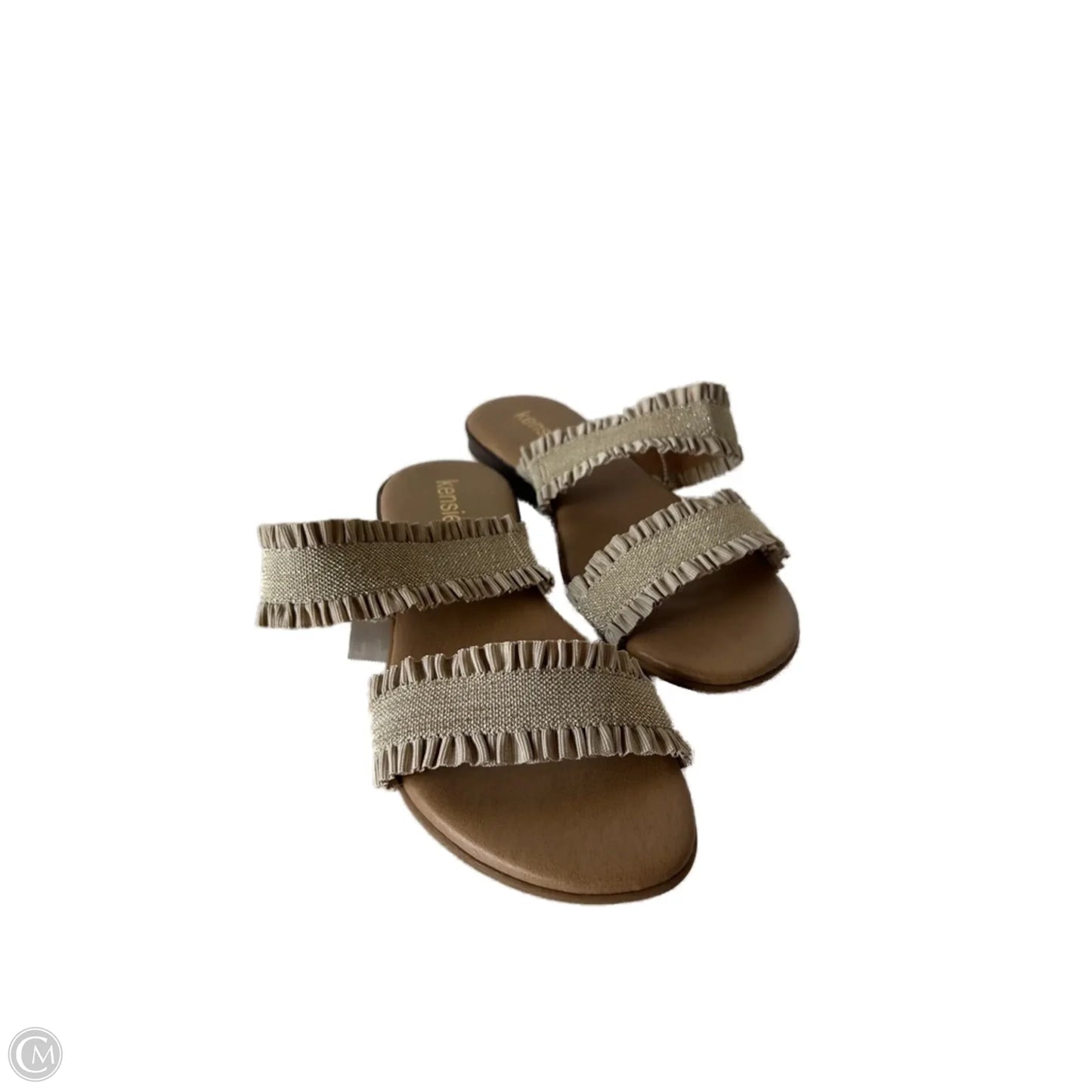 Sandals Flats By Kensie In Gold & Tan, Size: 9.5