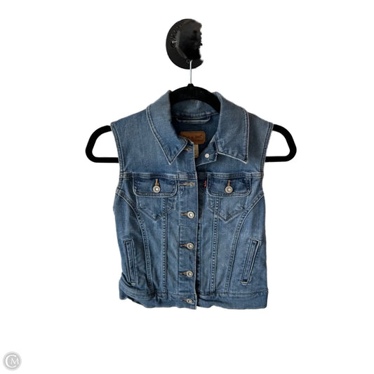 Vest Other By Levis In Blue Denim, Size: S