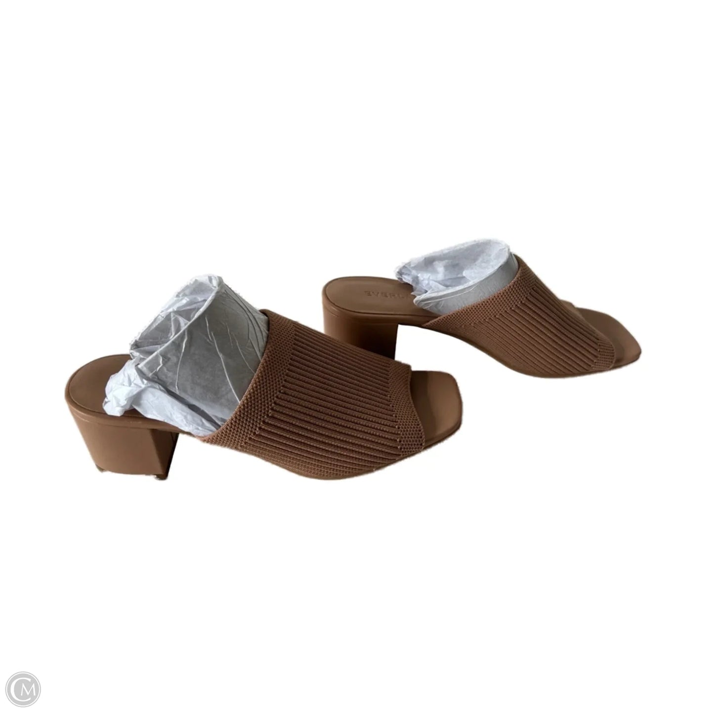 Sandals Heels Block By Everlane In Tan, Size: 5